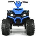 thumbnail image 4 of Gymax 12V Electric Kids Ride On Car ATV 4-Wheeler Quad w/ Music LED Light Navy, 4 of 9