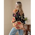 thumbnail image 3 of Jersey YESNO de punto extragrande estampado para mujer, 3XL S01, 3 of 5