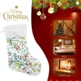 thumbnail image 4 of Coolnut 17.7 Inch Christmas Stockings, 1 PCS Floral Pattern Presonalized Large Stocking Sock for Family Holiday Xmas Party Decorations, 4 of 7