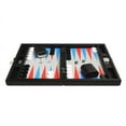 thumbnail image 3 of Silverman & Co. 13-inch Premium Backgammon Set - Travel Size - Black/Red/Blue, 3 of 11