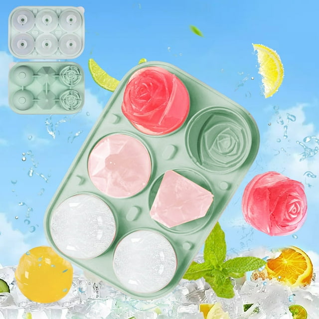 Rose Ice Cube Mold Diamond Ice Cube Molds Ice Molds Ice Cube Tray Ice Cube Mold Ice Molds for Cocktails Ice Cube Molds Cocktail Ice Cube Molds for Cocktails Convenient Ice Tray for Home Use