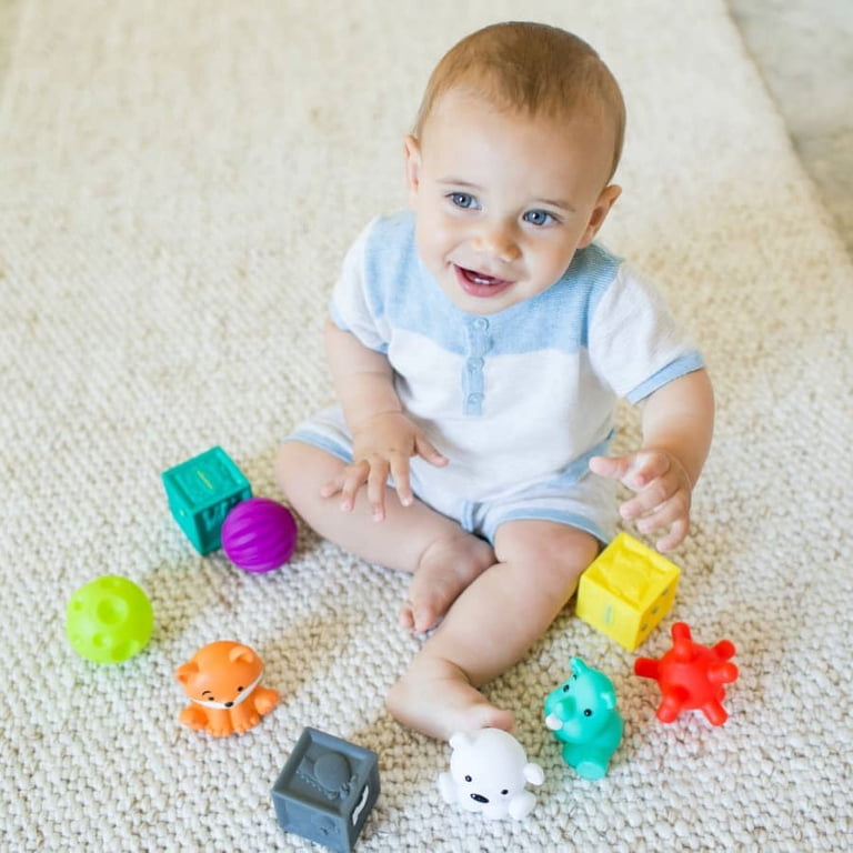 Sensory Toys Set with Textured Balls, Blocks, and Animals photo 2