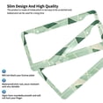 thumbnail image 5 of A Pair Of License Plate Frame Sunscreen Corrosion Resistant Rust 12.3×6.3in With Accessories Suitable For Any Car Palegreen Geometric Lines_2, 5 of 8
