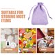 thumbnail image 3 of unbranded 10Ud Bolsas Con Cordón De Lino Morado Ideal Para Empaques De Regalos Y Joyería, 3 of 6