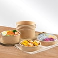 thumbnail image 3 of Contenedor de Papel para alimentos Timcorr Recipiente redondo desechable 100 Uds., 3 of 8