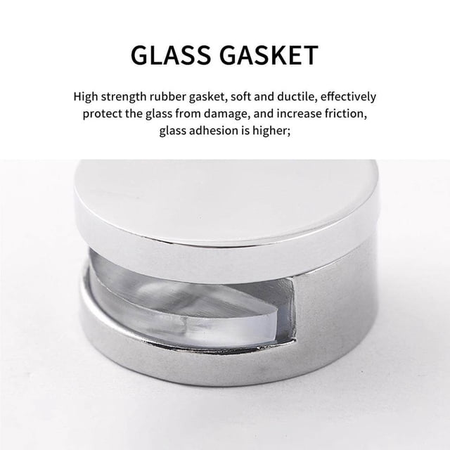 Unframed Salle de Bain Miroir Verre Mur Suspendu Fixation Kit Fixation Verre Durable Matériel Pratique Fixation Métal Chrome Argent Effet Ressort Chargé Clips
