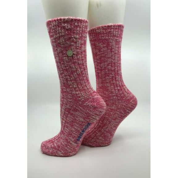 Birkenstock Womens Cotton Slub Socks in Berry ( 1005795),  Medium Size