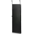 thumbnail image 5 of Patiojoy Lockable Armoire Dressing Organizer Wall Door Mounted Mirrored Jewelry Cabinet  w/ LED Lights Black, 5 of 10