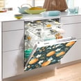 thumbnail image 2 of Yayeee Magnetic Dishwasher Cover for The Front Decoration Home Kitchen Machine Sticker Protector, Green Oranges, 2 of 6