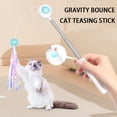 thumbnail image 2 of Jouet Interactif pour Chat avec Lumière et Plume Rétractable pour Divertissement Intérieur Extérieur, 2 of 8
