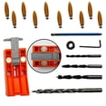 thumbnail image 4 of Woodworking Oblique Hole Locator Set 9.5mm Double Hole Puncher Woodworking Bit Drilling Fixture Woodworking Tools, 4 of 5