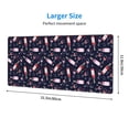 thumbnail image 4 of Disketp Gaming Mouse Pad Love Wine Pattern Large Mouse Mat Long Extended Desk Pad Non-Slip Rubber Mice Pads Stitched Edges Thin Pad (11.8x31.5 Inch), 4 of 8