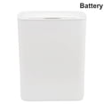 thumbnail image 1 of Bote de basura inteligente Sensor automático inteligente Cubo de basura Sala de estar Contenedor de desechos de cocina con tapa, batería, blanco sidaley LF0137-01B, 1 of 7