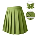 thumbnail image 3 of Dursoulink Women's High Waist Pleated Mini Skirt with Bow and A-Line Cut for School Uniform and Casual Wear, Sizes XS-4XL, 3 of 9