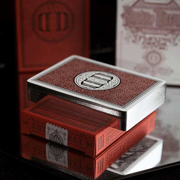 Smoke & Mirrors Anniversary Rouge Edition Playing Card Twin Pack