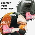 thumbnail image 4 of Pofeuu Hello Fall 1 Print 2 Pack PU Leather Kick Mat Back Seat Protector, Universal Car Seat Back Organizer, Waterproof Backseat Protector For Most Car, 4 of 8
