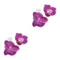 thumbnail image 1 of kurtrusly 50pack/lot Low Maintenance Artificial Decorations Orchids For Wide Range Of purple red 2Set, 1 of 6