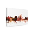 thumbnail image 2 of Trademark Fine Art 'Oslo Norway Skyline Red' Canvas Art by Michael Tompsett, 2 of 4