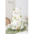 thumbnail image 2 of Ramo de boda de seda blanca Serwalin con flores artificiales, 2 of 7