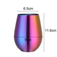 thumbnail image 4 of 2 Pcs Tasses à Bière en Acier Inoxydable 304 - Multicolore, 4 of 5