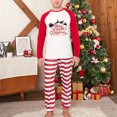 thumbnail image 2 of Traje de Navidad cálido para padres e hijos Costura a rayas Ropa para el hogar Pijamas Pantalones de manga larga Conjunto de dos piezas (papá) Fridja nalpqowj26503, 2 of 6