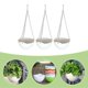 thumbnail image 2 of 3 Sets Hanging Planter Outdoor Hanging Flower Pot Drainage Holes Nursery Pot Plants Containers Self Watering Flower Pots, 2 of 2