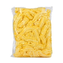 100Pcs Shower Cap Disposable Ear Protection Free Size Bath Cap Waterproof Transparent Hair Salon Shower Cap