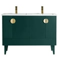 thumbnail image 2 of Venezian Collection - 48" Double Green Bathroom Vanity, - Brass Handles.&nbsp;, 2 of 9