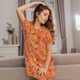 thumbnail image 3 of Fotbe Spider Bata de Dormir para Mujer con Estampado, Camisón de Algodón de Manga Corta, Ropa de Dormir Casual, 3 of 6
