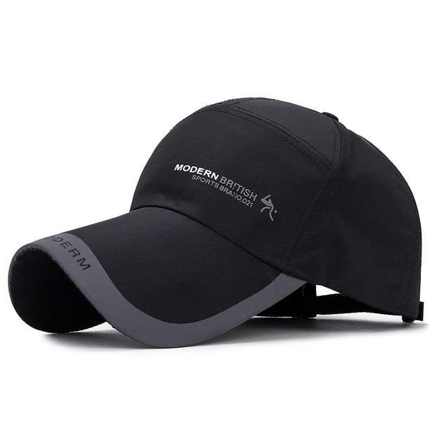 Gorra de béisbol con visera para hombre, gorro transpirable de malla de secado rápido, protector solar, para exteriores, Verano