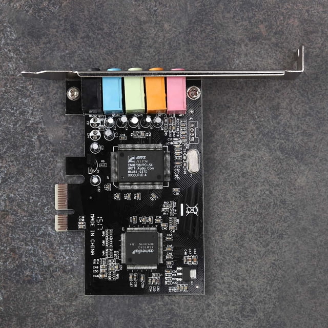 2X PCIe Sound Card 5.1, PCI Express Surround 3D Audio Card for PC with High Direct Sound Performance & Low Bracket