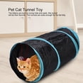 thumbnail image 6 of YAHHU Foldable Cat Tunnel Toy with Crinkle Paper, Peephole & Rattle Ball – Collapsible Polyester Tubes for Play & Exercise, 6 of 7