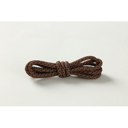 

Toyella Reflective Round Rope Shoe Laces Night Running Shoestrings Boost Sneakers Brown 1.2m