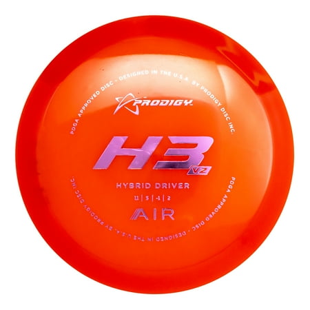 Prodigy Disc H3 V2 AIR | Overstable Hybrid Driver | Lightweight Driver for All Skill Levels | Lightweight Plastic | Colors May Vary (150-159g)