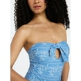 thumbnail image 7 of No Boundaries Bandeau One-Piece Swimsuit, Women's XXS-XXL, 7 of 7