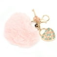 thumbnail image 3 of Keychain, Exquisite Fluffy Keychain Pendant, For Gifts Friends Decor Women, Girls Pink + Colorful,White + Colorful, 3 of 8