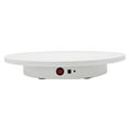 thumbnail image 4 of 40cm Remote Control Two-Way Electric Turntable 360° Display Stand Base Rotating White, 4 of 13