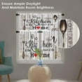thumbnail image 2 of Farmhouse Rustic Kitchen Window Curtains Valance and Tier Set 36 Inch, Country Rod Pocket Short Tier Curtain for Bathroom, Wooden Vintage Small Cafe Drapes for Kitchen Decor, 2 of 7