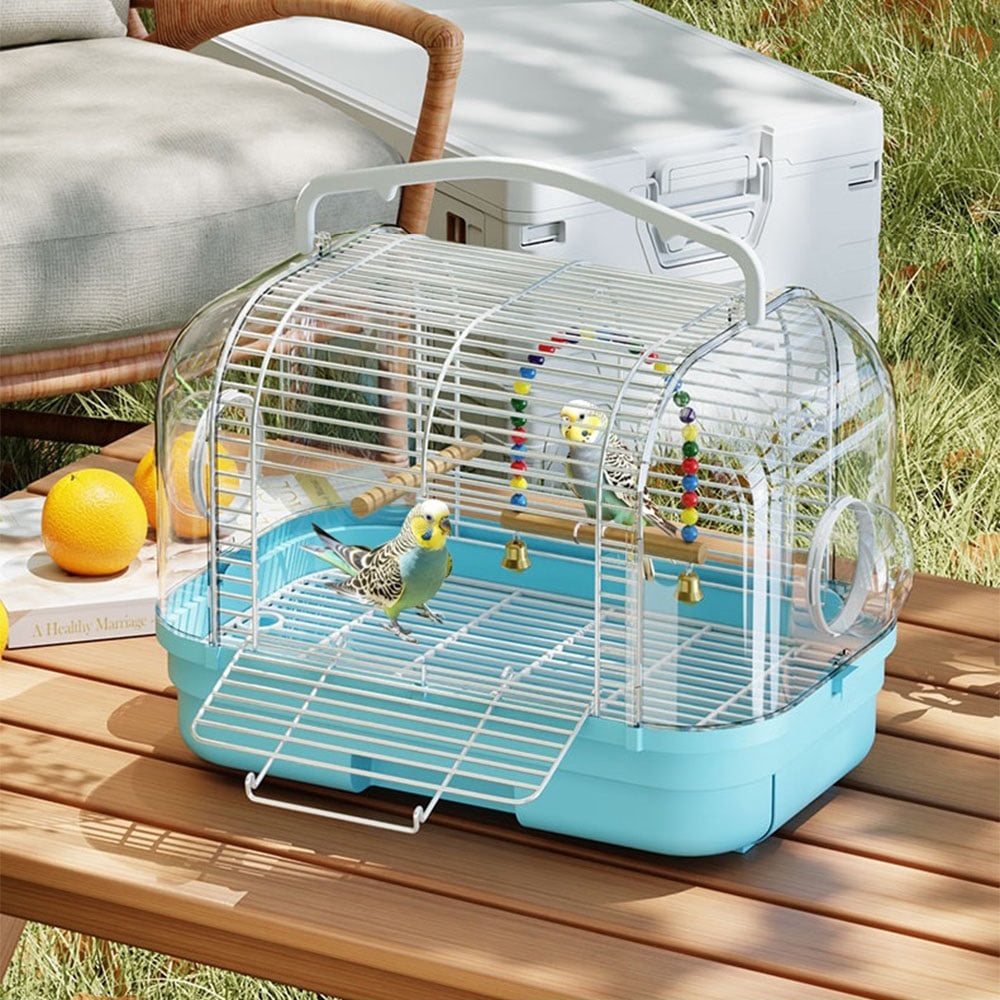 Portable Parrot Carrier Cage Outdoor Handheld Bird Bag  Deep drawer Chassis Detachable Cockatiels