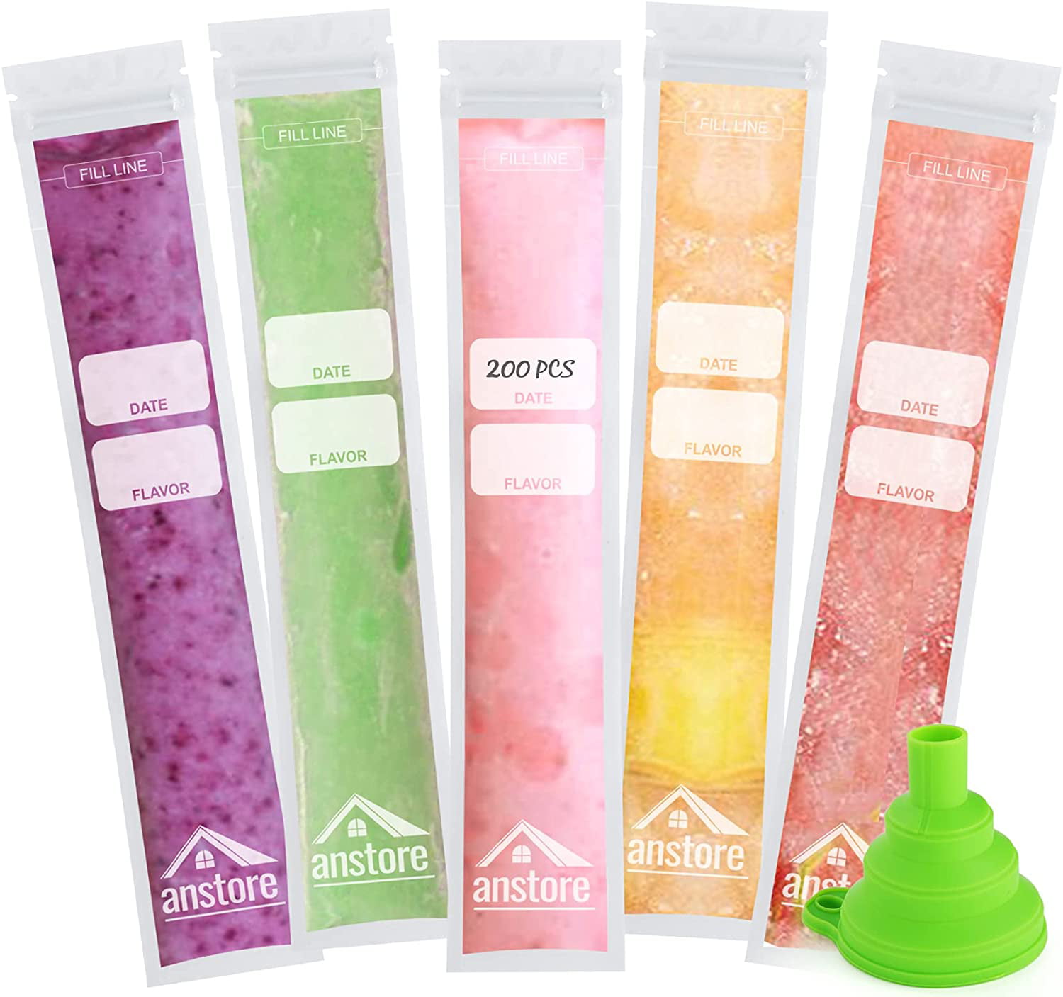 Freeze Ice Pop Plastic Tube for Popsicle Packaging with Slice Watermelon  and Peach on Marble Background Top View Stock Image  Image of fresh  japan 125820659