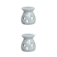 thumbnail image 4 of Wosthever Quemador de aceite para el aroma del hogar - Set Mood para el quemador de relajación Aceite esencial Quemador de aceite esencial gris gris 2Conjunto, 4 of 6