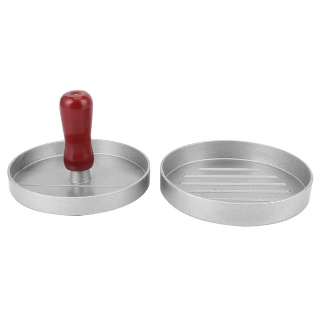 Ustensiles de cuisine ronds en alliage d'aluminium anti-adhésif pour hamburger et viande, accessoire de cuisine