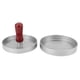 thumbnail image 1 of Accesorio de cocina del molde del fabricante de la prensa de la carne de la hamburguesa antiadherente de la aleación de aluminio de la forma redonda, 1 of 14