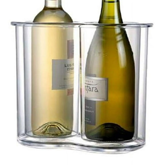 Twin-Chill 2 Bottle Icelesss Wine Cooler - Clear