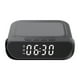 thumbnail image 3 of Reloj despertador de escritorio con cable de 1 m, inalámbrico, decorativo, carga rápida, 5 V/3 A, 9 V/2 A Negro, 3 of 9