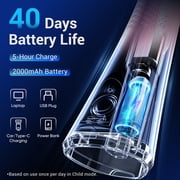 MySmile LP211 Portable Water Flosser Cordless for Teeth Braces, Electric Water Dental Flossers, Oral Irrigator, IPX7 Waterproof, 5 Modes, 8 Jet Tips, 260ml Tank, 1 Travel Bag, Pink