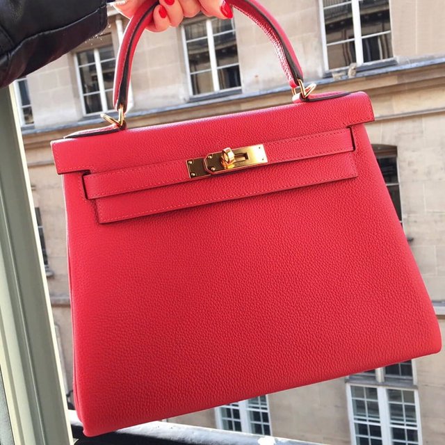 Bolso Kelly de piel de vaca para mujer, bandolera de piel de vaca con guijarros Togo, bolso de mano Birkin, bolso nupcial, novedad de 2025