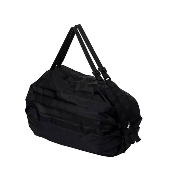 Moyic Bolsa de almacenamiento para viajes, artículos esenciales para llevar con facilidad, bolsa de compras para viajes, bolsas de Almacenamiento y organización del hogar negro