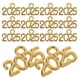 thumbnail image 2 of 50 mini dijes de metal con el número 2025 para graduación, borlas, llaveros, pulseras, collares y joyas, 2 of 8