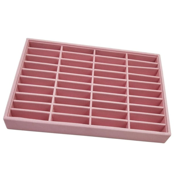 Hombres s Brazalete Brazalete Bandejas Compartimiento de 40 Ranuras Caja Rosado Hugo Bandeja de brazalete